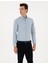 Erkek Açık Mavi Flanel Dokulu Slim Fit Uzun Kollu Gömlek 50316751-VR003 3