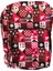 Kırmızı Desenli Unisex Okul Sırt Çantası Dayanıklı Hafif ve Modern Tasarım 1