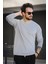 Betti Slim Fit Likralı Petek Kumaş Bisiklet Yaka Erkek Uzun Kol Tshirt 2