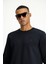 Bisiklet Yaka Regular Fit Pamuklu Sweatshirt 4
