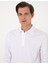Erkek Beyaz Slim Fit Kıvrılmaz Polo Yaka Basic Pike Sweatshirt 50314048-VR013 2