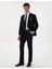 Erkek Lacivert Slim Fit %100 Yün Takım Elbise 50313966-VR033 4