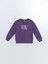 Lcw Kids Mor Bisiklet Yaka Kız Çocuk Kalın Sweatshirt 1