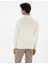 Erkek Ekru Slim Fit Çeyrek Yaka Triko Kazak 50315751-VR019 5