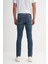 Caz 03505 Harden Denim Dar Kesim Erkek Kot Pantolon Mavi 3