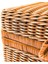 Desenli Kumaş Astarlı Plastik Rattan Sepet Çanta 3
