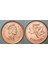 Kanada 1 Cent 2002 Sirkülasyon Hatıra. Kraliçe Iı. Elizabeth 50. Taht Yılı 1952-2002 Altın Jübile. 19.05 mm Çilaltı 1