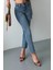 Mom Fit Kar Yıkama Bıyık Detaylı Jeans Pantolon D2006 2