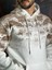Kapşonlu %100 Pamuk Baskılı Sweatshirt 4