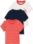 3'lü Pamuklu Fitilli T-shirt (2-8 Yaş) 5