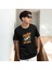 Shine Bright Baskılı Siyah Oversize Tişört 1