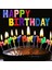 Rengarenk Happy Birthday Yazılabilen Doğum Günü Mumu (4915) 2