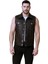 Arthur Hakiki Jumbo Deri Erkek Siyah Motorcu Tarzı Yelek 1