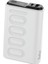 TPB15 10000MAH Pd 20W Usb-C ve Usb-A Qc 3.0 Çift Portlu 22.5W Süper Hızlı Şarj Destekli ve Dijital Ekranlı Mini Powerbank Beyaz 1