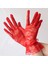 Güpürlü Bilek Boyu Kırmızı Dantel Eldiven Yetişkin (4915) 3