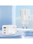 EU51 Type-C Lightning ve USB Çıkışlı 30W Pd Hızlı Şarj Aleti - Beyaz 2