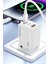 EU51 Type-C Lightning ve USB Çıkışlı 30W Pd Hızlı Şarj Aleti - Beyaz 3