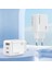 EU51 Type-C Lightning ve USB Çıkışlı 30W Pd Hızlı Şarj Aleti - Beyaz 8