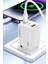 EU51 Type-C Lightning ve USB Çıkışlı 30W Pd Hızlı Şarj Aleti - Beyaz 9