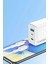 EU52 Type-C Lightning ve USB Çıkışlı 45W Pd Hızlı Şarj Aleti - Beyaz 4