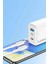 EU52 Type-C Lightning ve USB Çıkışlı 45W Pd Hızlı Şarj Aleti - Beyaz 9