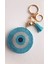 Hediyelik Zirkon Taşlı Nazar Boncuklu Açık Mavi Anahtarlık 3