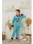 Erkek Çocuk Peluş Polar Pijama Takımı - Kapüşonlu 43310 4