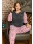 Kadın Büyük Beden Polar Pijama Takımı – Yumuşak ve Sıcak 14210 3
