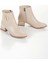 Kadın Tarz Topuklu Sivri Burunlu Bot Bej 2