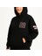 Mdb Üç Iplik Kapüşonlu Ön ve Arka Baskılı Weathirt Hoodie Iyah 3