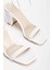 Kadın Kalın Topuklu Günlük Ayakkabı Beyaz 3