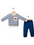 Çizgili Cepli Erkek Bebek Takım 1