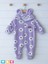 Kız Bebek Kışlık Wellsoft Peluş Kapüşonlu Kalın Tulum Baby Jumpsuit 1