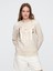 Kadın Krem Gap Logo Crewneck Sweatshirt 1
