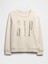 Kadın Krem Gap Logo Crewneck Sweatshirt 2