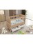 Luna Yatak Hediyeli 60*120 Ölçülerinde Anneyanı Sallanır Iki Çekmeceli Beşik 3