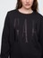 Kadın Siyah Gap Logo Crewneck Sweatshirt 3