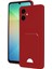 Samsung Galaxy A06 Kılıf Kelvin Kartvizitli Silikon - Kırmızı 1