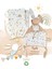 %100 Organik Müslin Tuli Bebek Battaniye ve Oyun Arkadaşı Seti – 95X95 cm 3