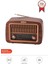 D-59 Ahşap Nostalji Radyo Kablosuz Bluetooth Hoparlör 1