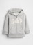 Bebek Gri Vintagesoft Bear Logo Fermuarlı Sweatshirt 1