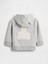 Bebek Gri Vintagesoft Bear Logo Fermuarlı Sweatshirt 2
