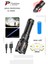 PS-9954 5000 Lümen 30W Zoomlu LED Powerbank Özellikli Şarjlı Profesyonel El Feneri 9