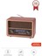 D56 Ahşap Nostaljik Uzaktan Kumandalı Bluetooth Hoparlör – Radyo, Usb/tf, Tws, Şarjlı 1