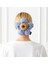 Woody Cord Scrunchies Içi Dolgulu Lastikli Büyük Boy Çiçek Model Saç Tokası 1