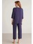 W602 Kadın Yarım Kollu Pijama Takımı 4