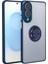 Samsung Galaxy S25 Edge Kılıf Montreal Yüzüklü Silikon Kapak - Lacivert Zrnet 1