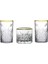 Timeless Viski Bardağı Çerezlik Golden Touch 3 Parça Set 3