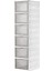 6 Katlı, Katlanabilir Ayakkabılık, Taşınabilir Çok Amaçlı, Geniş, Katlanabilir Dolap ve Raf, Katlanır Taşınabilir Premium Portatif Organizer Ayakkabılık (25,5cm x 34,5cm x 105,5CM) (Beyaz) 1