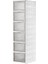 6 Katlı, Katlanabilir Ayakkabılık, Taşınabilir Çok Amaçlı, Geniş, Katlanabilir Dolap ve Raf, Katlanır Taşınabilir Premium Portatif Organizer Ayakkabılık (25,5cm x 34,5cm x 105,5CM) (Beyaz) 2